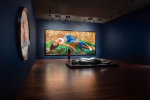 Exhibition view: Kehinde Wiley, _An Archaeology of Silence_, de Young Museum, San Francisco (18 March–15 October 2023). Courtesy Fine Arts Museums of San Francisco. Photo: Gary Sexton.